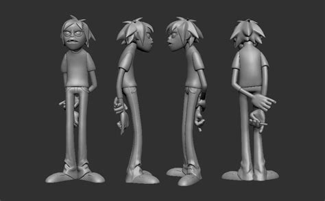 gorillaz 3d models|2D GORILLAZ .